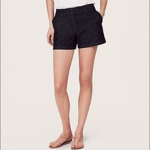 Ann Taylor LOFT 4” Riviera Short Dark Wash Denim
